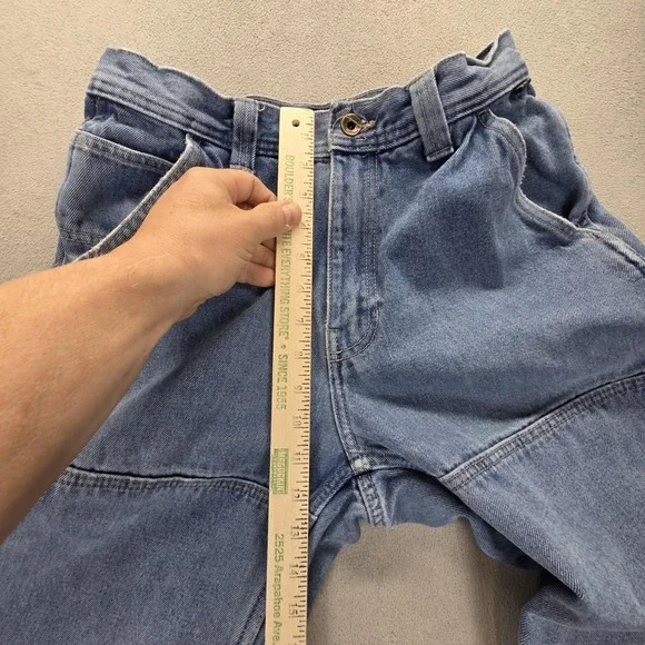 Vans Rowan Jeans Mens Blue Loose Fit Straight Double Knee Skater Y2K Fits 29x30 - Picture 7 of 16